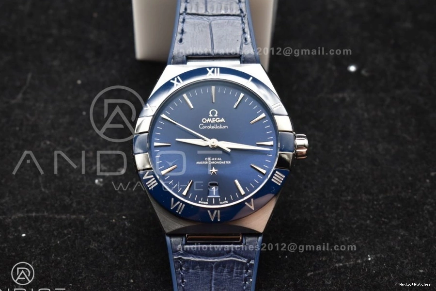 on Ceramic VSF Strap Gummy Blue Edition Clone Breathable 1:1 Blue Constellation A8900 SS 546 Blue Super Best Dial 0306
